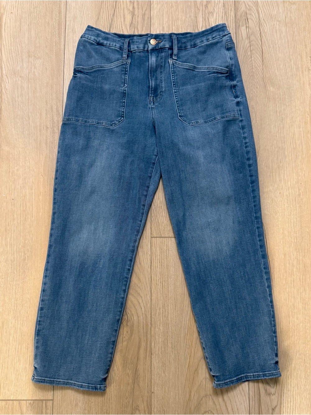 Express Flexx Hyper Stretch High Rise Crop Jeans